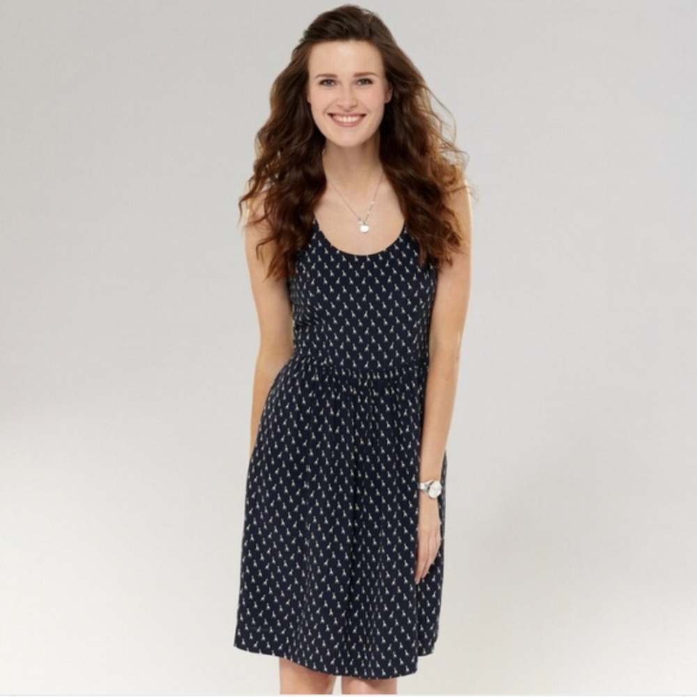 Fossil Sleeveless 100% Silk Giraffe Print Dress S